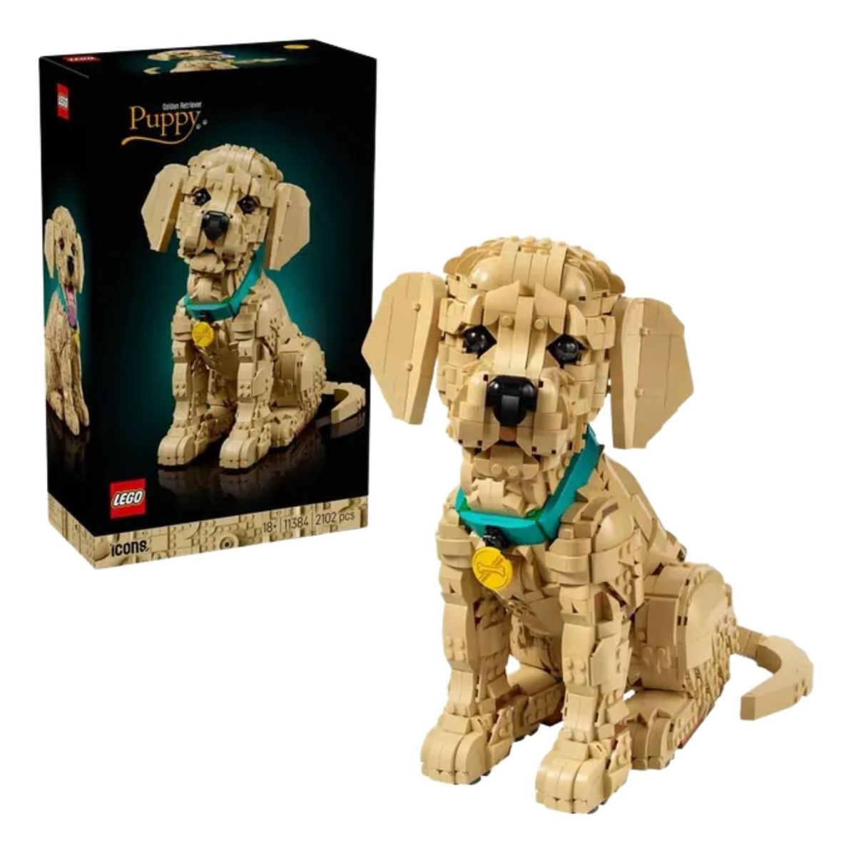 LEGO Icons Golden Retriever Puppy 11384