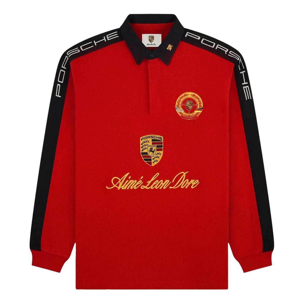 Aime Leon Dore x Porsche Crest Rugby 'Equestrian Red' FW25CT044-EQUE