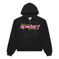 Sp5der Punk V2 Zip Up 'Black' ST046SS26BLK