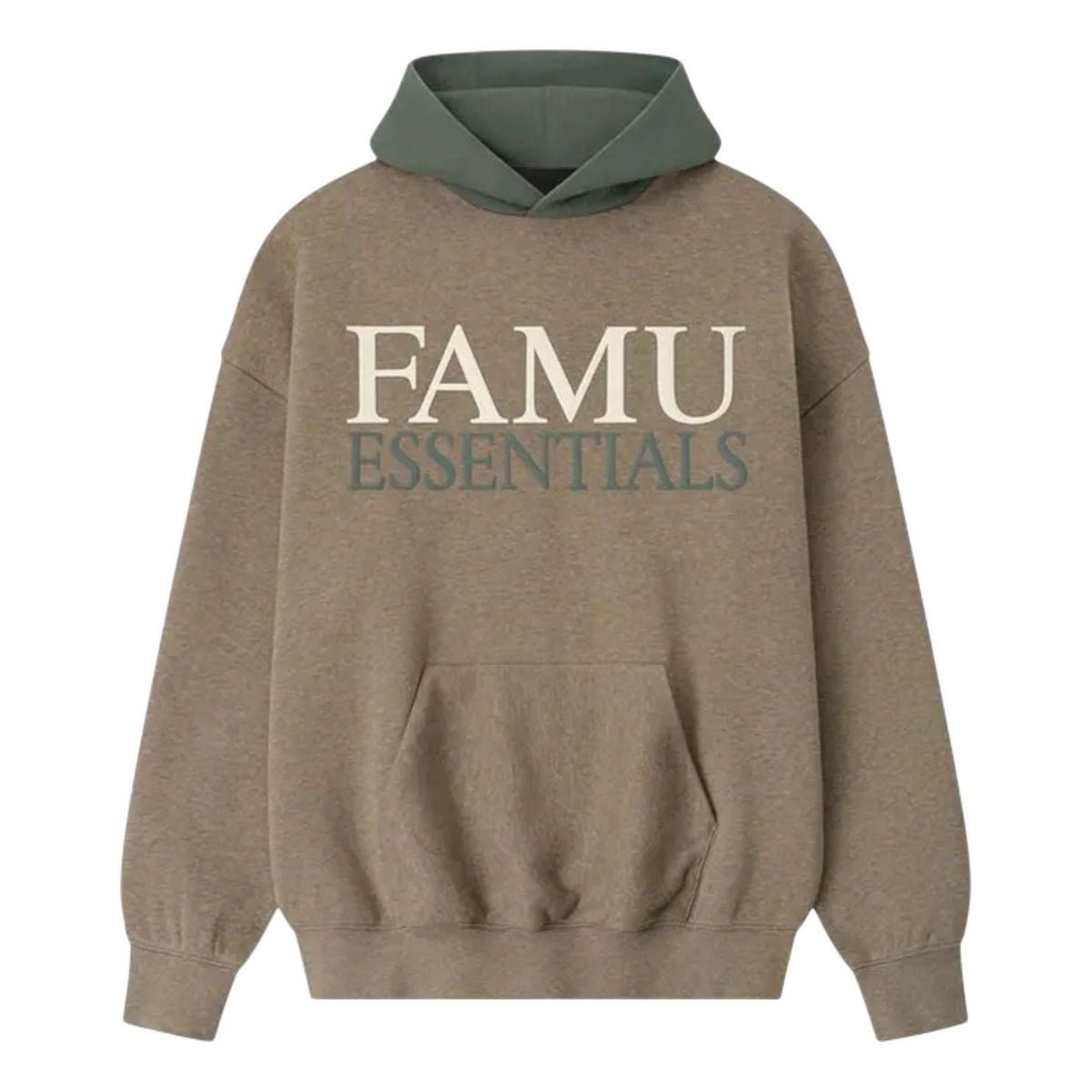 Fear of God Essentials Famu Sport Hoodie 'Homestead Heather Balsam Green' 192FA256401F