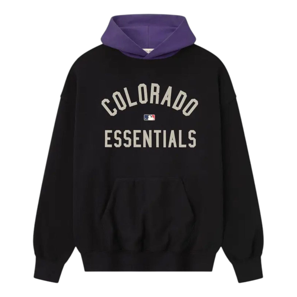 Fear of God Essentials Rockies Sport Hoodie 'Vintage Black Purple Reign' 192ML252023F