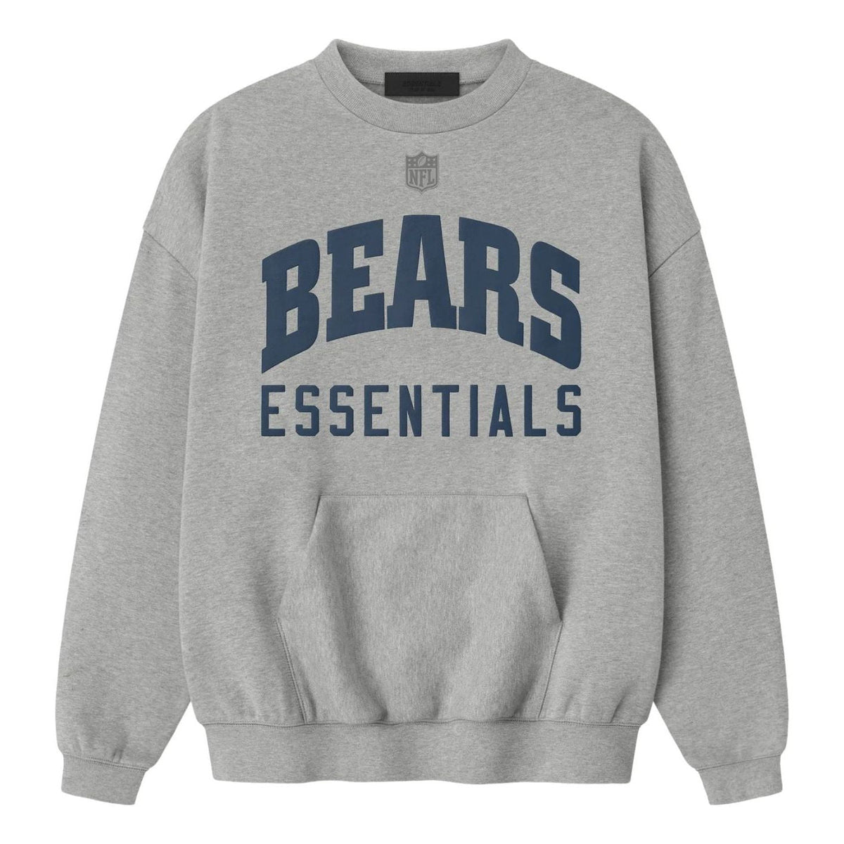 Fear of God Essentials x NFL FW25 Bears Sport Crewneck 'Concrete Heather Canyon' 192NF256522F