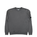 Cotton Diagonal Fleece Crewneck Lens Sweatshirt