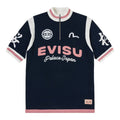 Palace x EVISU Cycle Knit Polo Shirt 'Navy' P30KW050