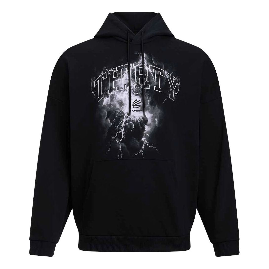 Under Armour Curry Tour Graphic Hoodie 'Black White' 6003495-001
