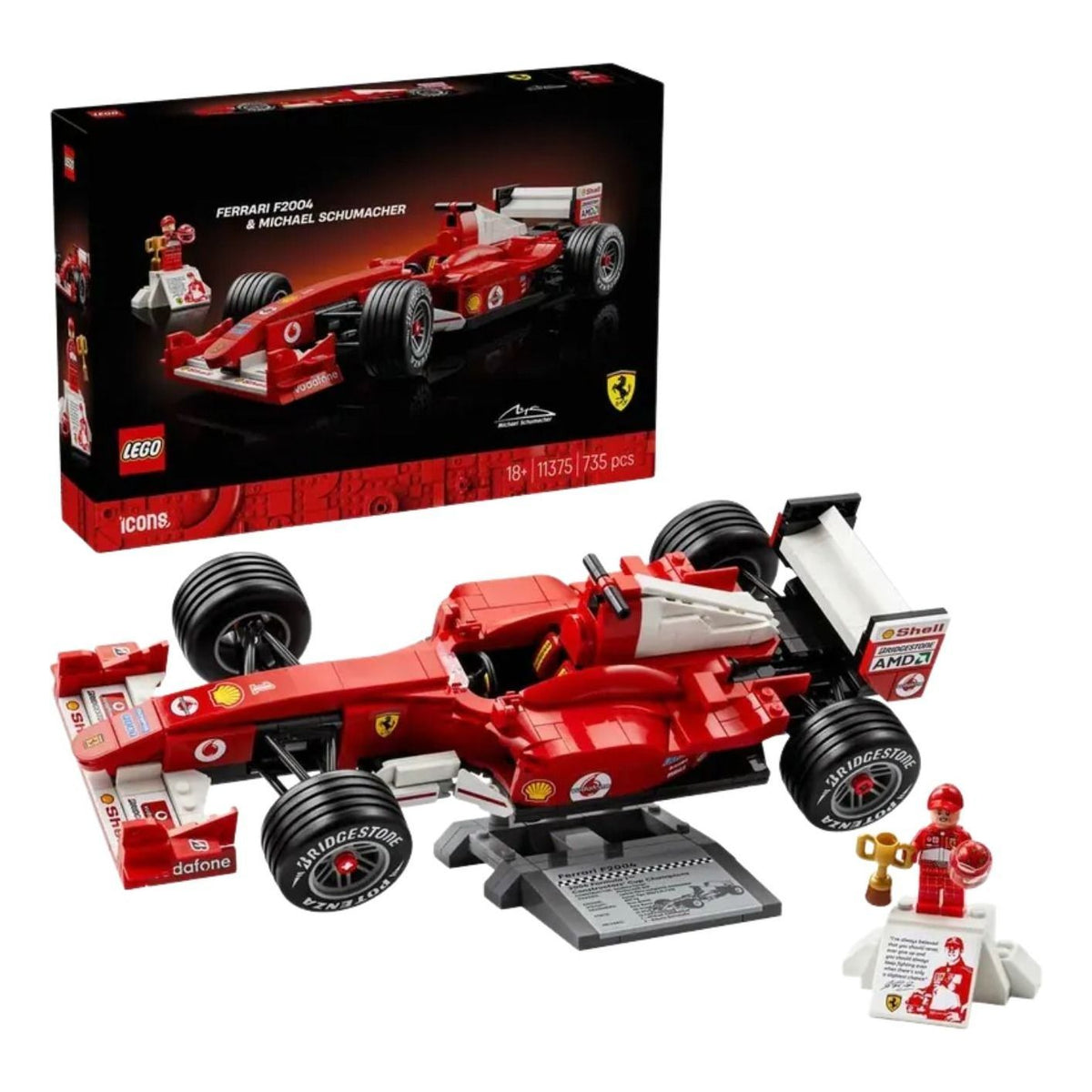 LEGO Icons Ferrari F2004 & Michael Schumacher 11375