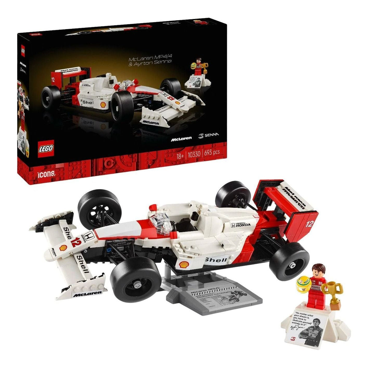 LEGO Icons McLaren MP4/4 & Ayrton Senna 10330