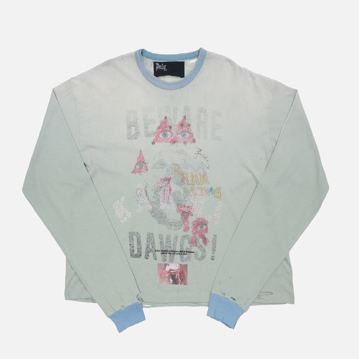 MSTR ME TONAL L/S TEE - BABY BLUE