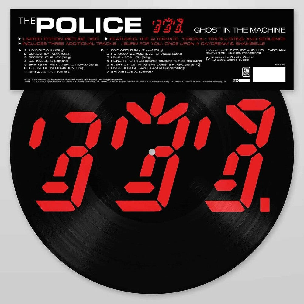 The Police - Ghost In The Machine [Limited Edition Picture Disc LP] [ VINYL LP ]