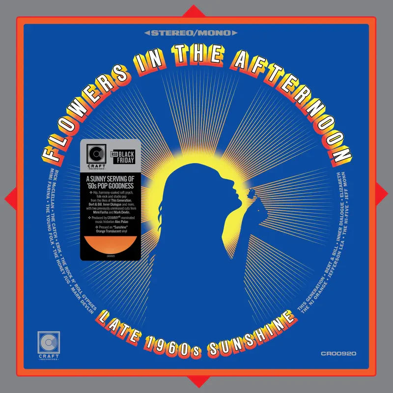 Various Artists - Flowers In the Afternoon: Late 1960's Sunshine [Translucent Orange LP] [ VINYL LP ]