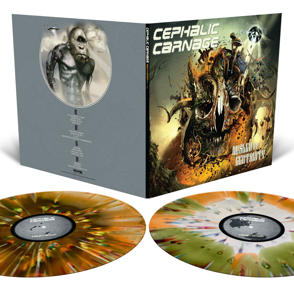 Cephalic Carnage - Misled By Certainty [Tri-Color Merge with Splatter] [ VINYL LP ]
