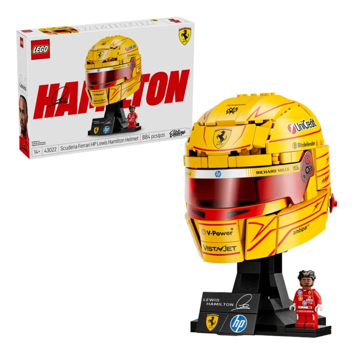 LEGO Editions Scuderia Ferrari HP Lewis Hamilton Helmet 43022