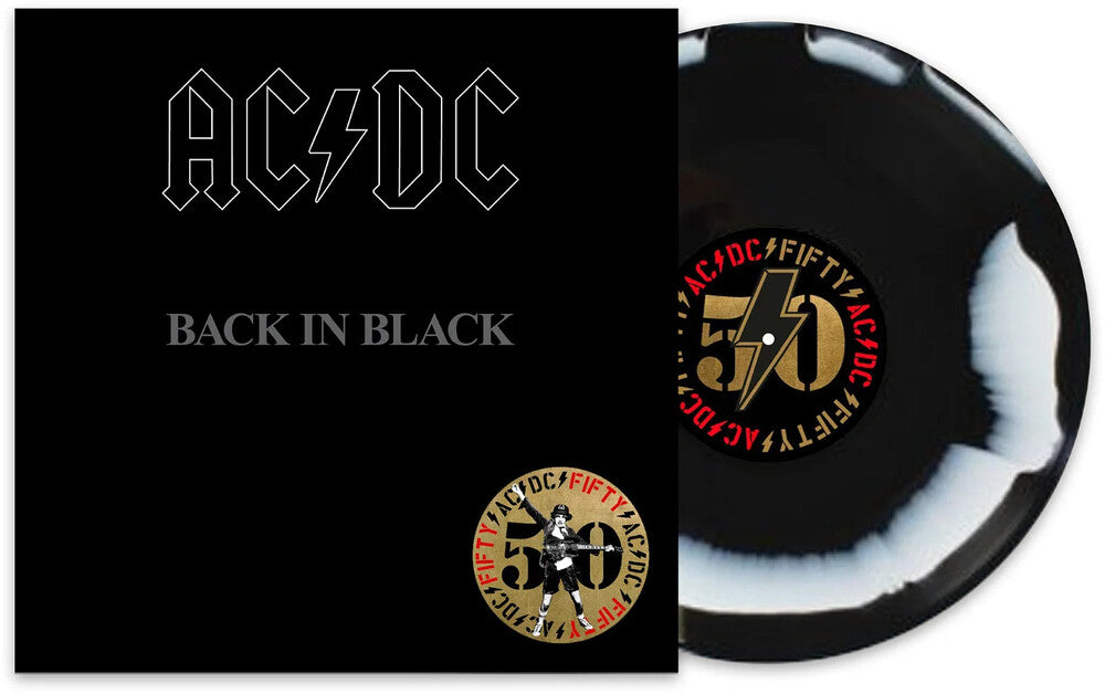 AC/DC - Back In Black: 50th Anniversary [Black and White Colored Vinyl] [ VINYL LP ]