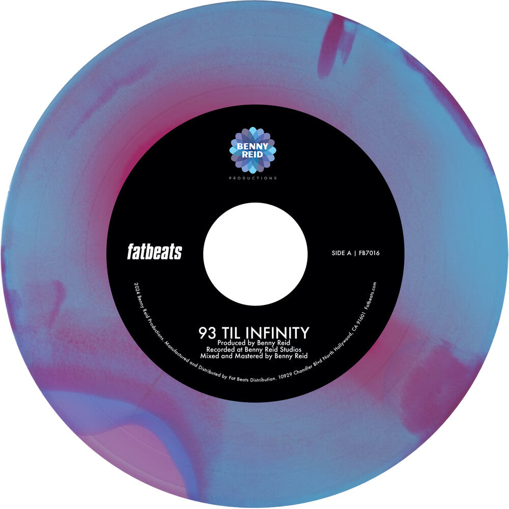 Benny Reid - 93 'Til Infinity b/w Day One -  [hot pink, baby blue, and violet tri-color swirl vinyl] [ VINYL LP ]