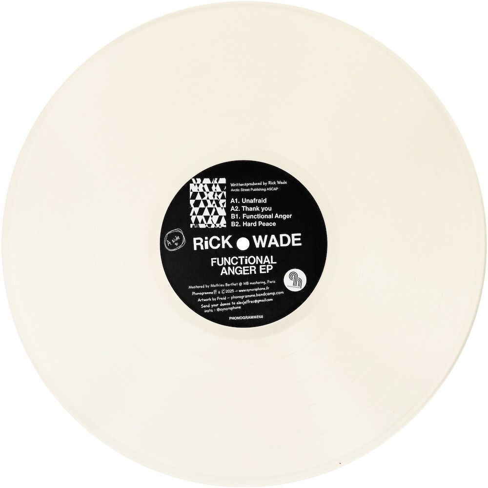 Pre-Order: Rick Wade - Functional Anger [Colored Vinyl] (Ep) (Wht) [ VINYL LP ]