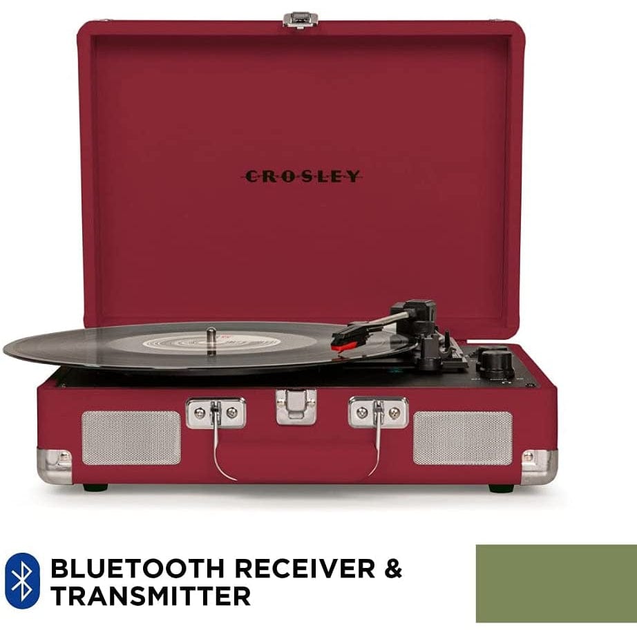 Crosley Cruiser Plus - Bluetooth Turntable (Burgundy) [Tech & Turntables]