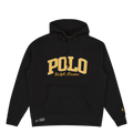 The RL Fleece Logo Hoodie Polo Black