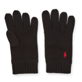 Signature Pony Wool Gloves Polo Black