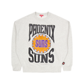 Suns Womens Logo Lt Crew 3.0 Grey Heather