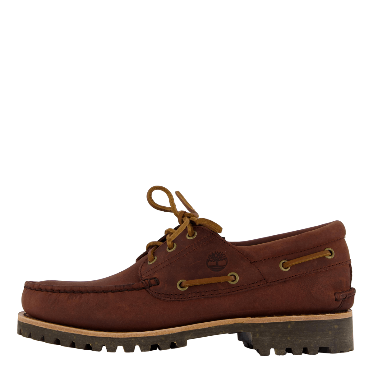 Timberland Authentic Boat Shoe Medium Brown Full Grain