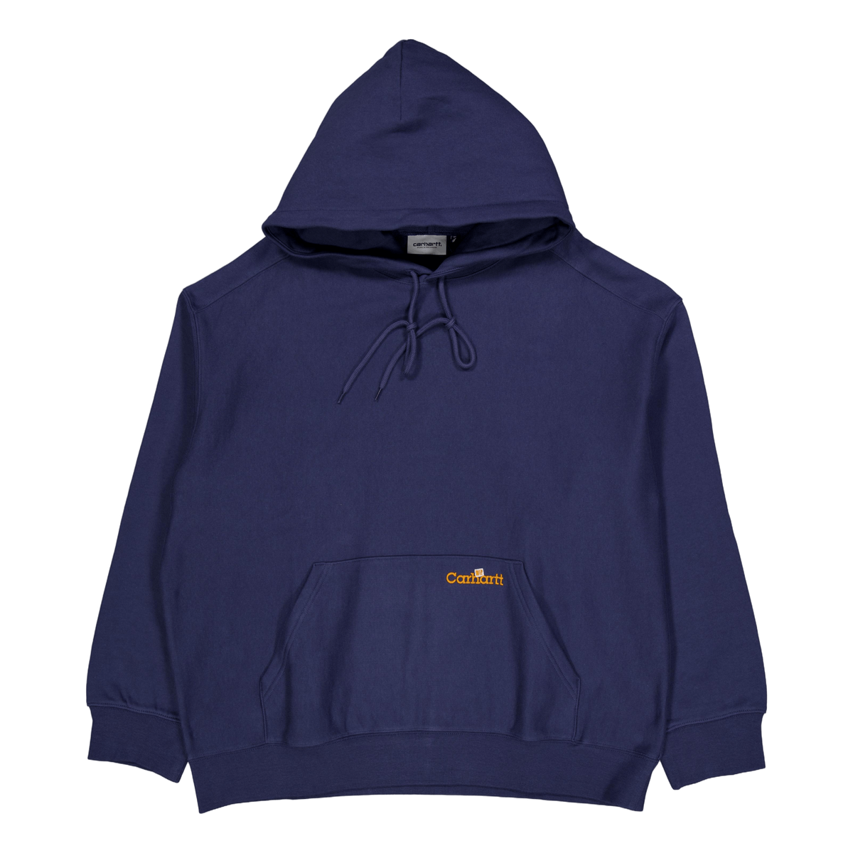 Hooded Label Script Sweat Blue
