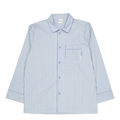 Ice Blue Striped Pyjama Shirt Blue