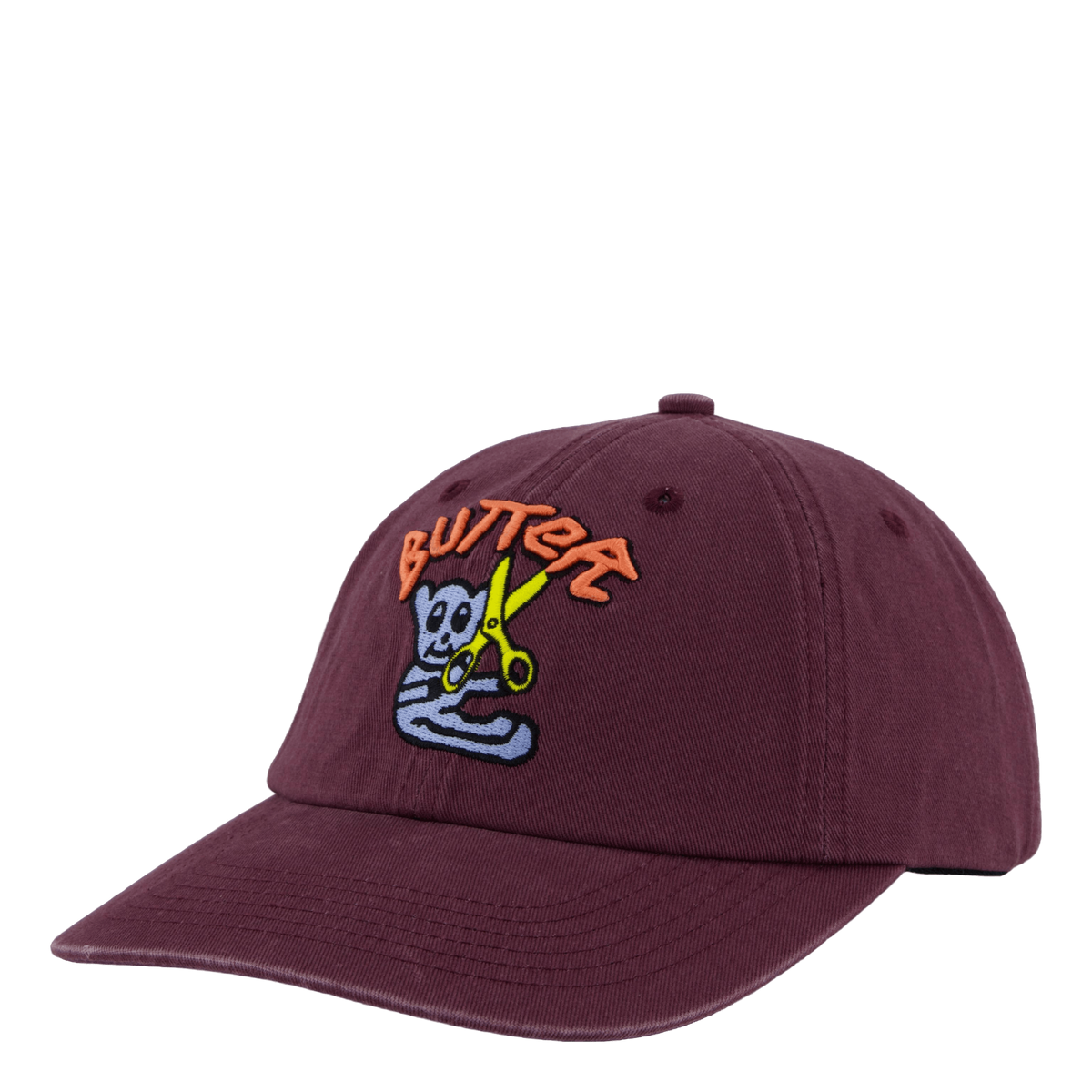 Bear 6 Panel Cap Wine