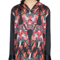 adidas x Y-3 Red Satin Graphic Shirt Asia Sizing 'Multicolor' KQ8558