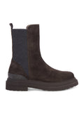 STIVALETTO CHELSEA IN CAMOSCIO CON SUOLA CARRARMATO