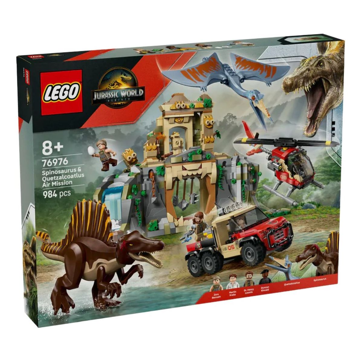 LEGO Jurassic World Spinosaurus and Quetzalcoatlus Air Mission 76976