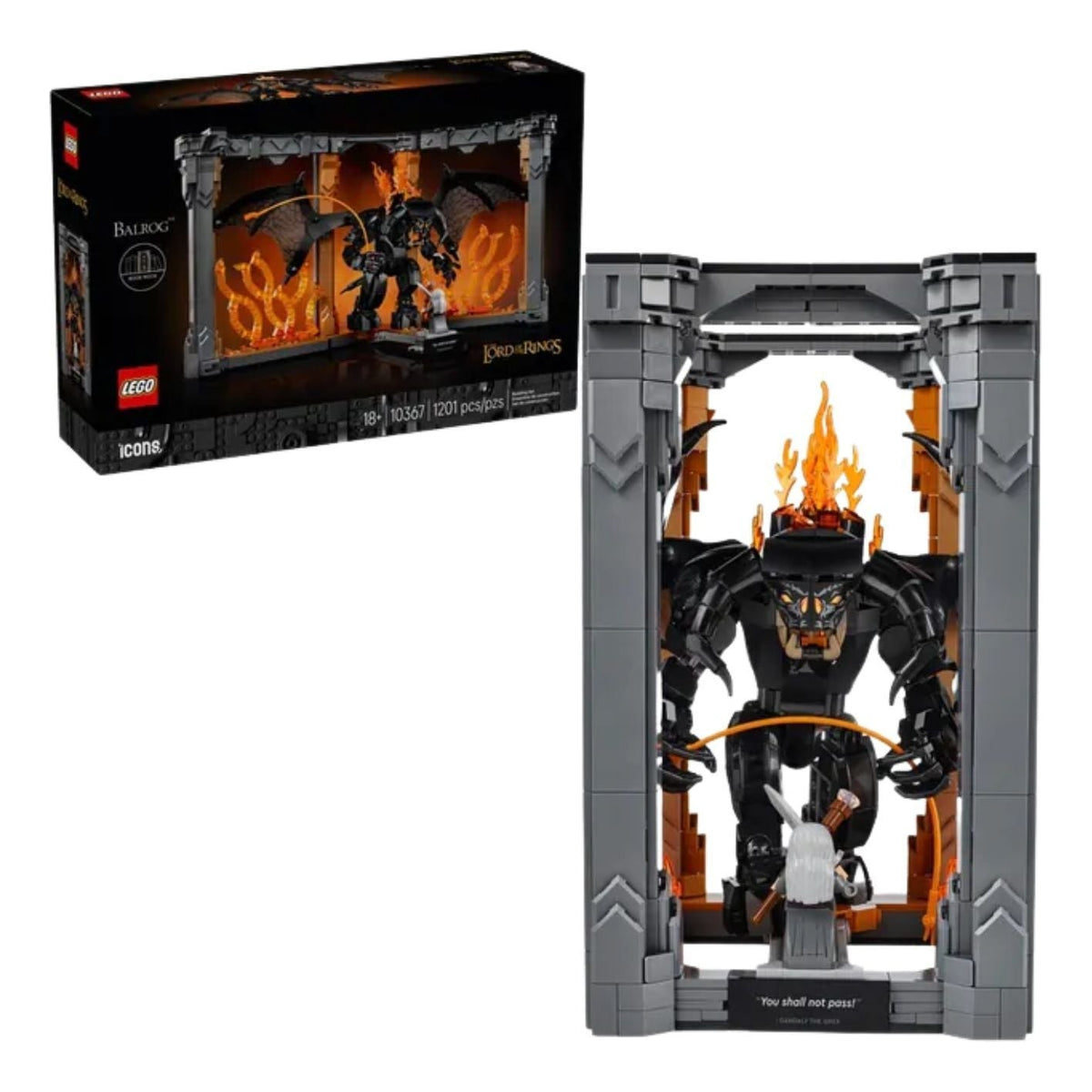 LEGO Icons The Lord of the Rings: Balrog Book Nook 10367
