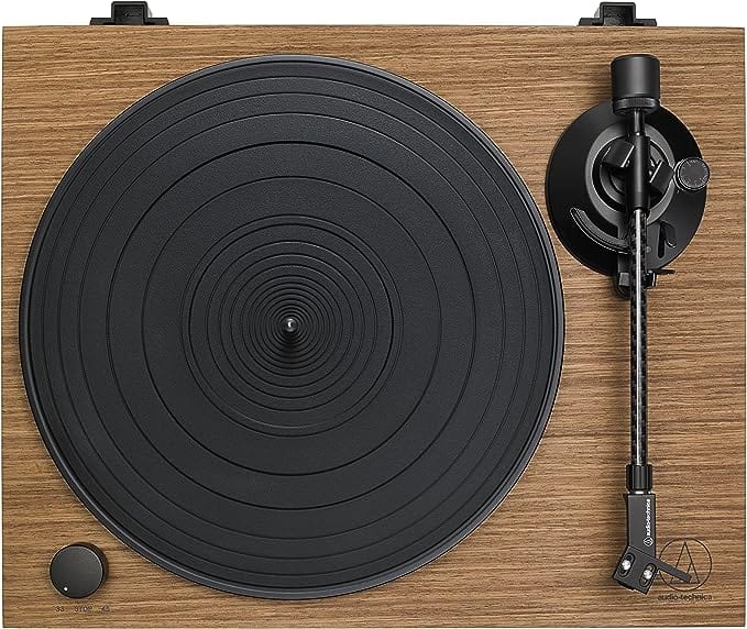 Audio-Technica AT-LPW40WN Turntable Manual Belt Drive Wood Base Walnut [Tech & Turntables]