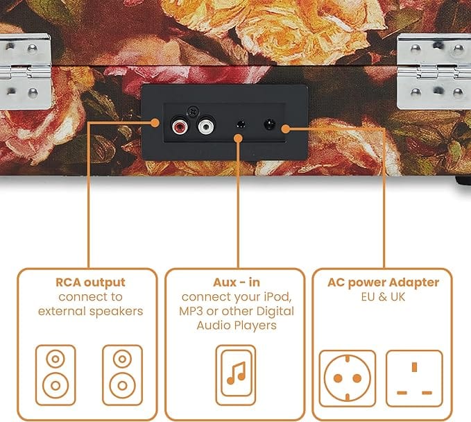 Crosley Cruiser Plus Turntable - Floral [Tech & Turntables]