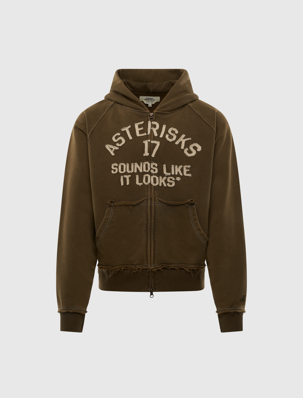 FRAYED COLLEGIATE HOODIE