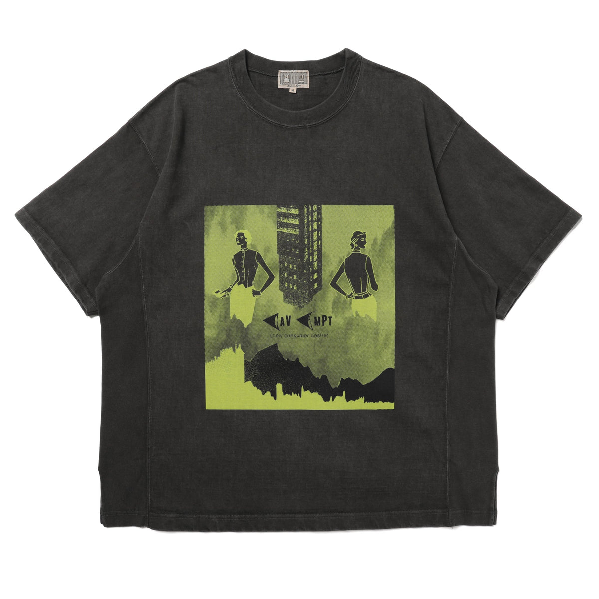 Cav Empt Overdye Consumer Desire Heavy T-Shirt Charcoal
