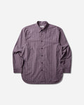 Men's Loose Cotton Shirt Purple