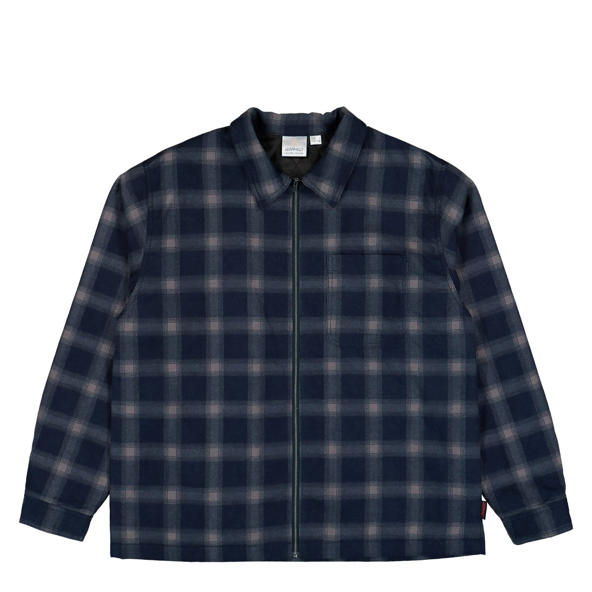 Zip Up Insulated Flannel Shirt
