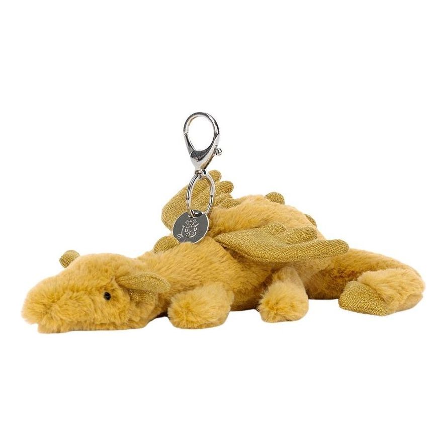 Jellycat Golden Dragon Bag Charm 'Gold' GLD4BC