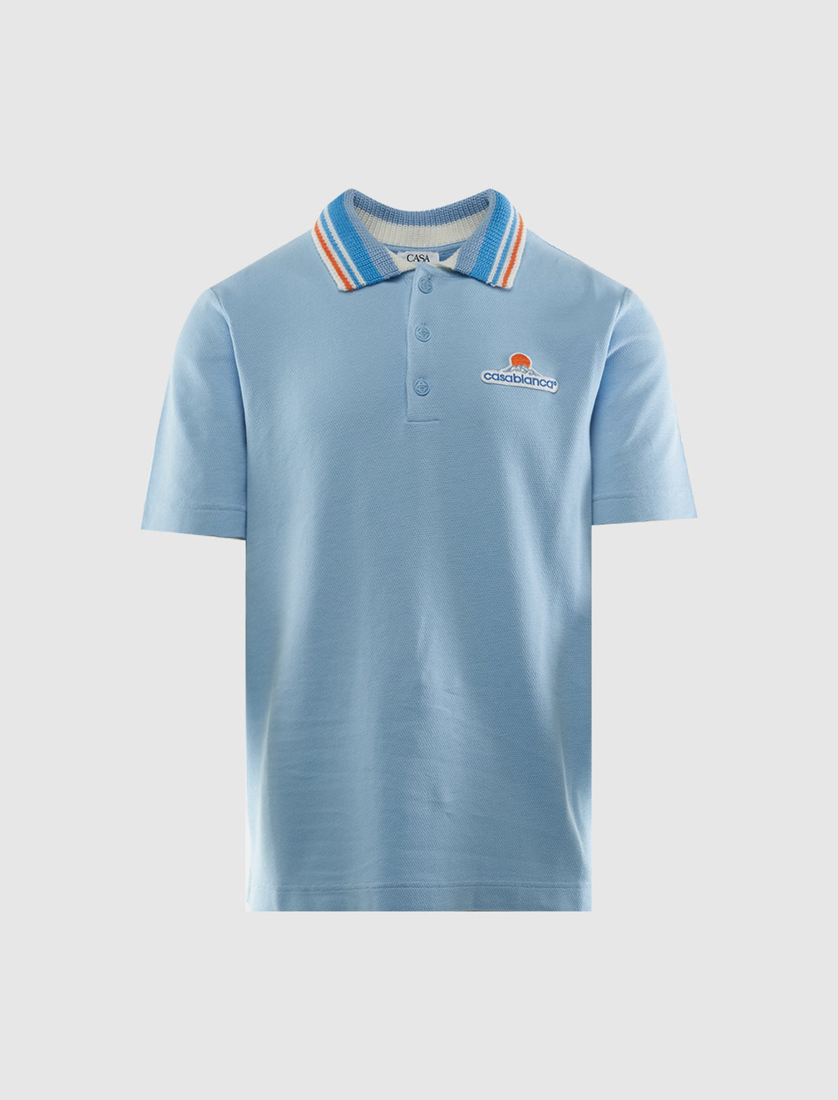 KNIT COLLAR POLO