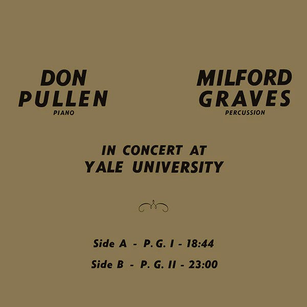 Don Pullen - Milford Graves - In Concert At Yale University [ VINYL LP ]