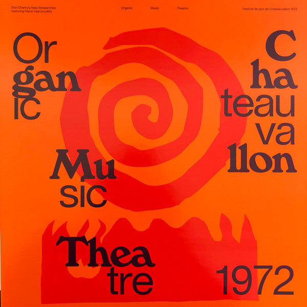 Don Cherry's New Researches Featuring Naná Vasconcelos - Organic Music Theatre - Festival de jazz de Chateauvallon 1972 [ VINYL LP ]