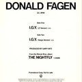 Donald Fagen - I.G.Y. (What A Beautiful World) [ VINYL LP ]