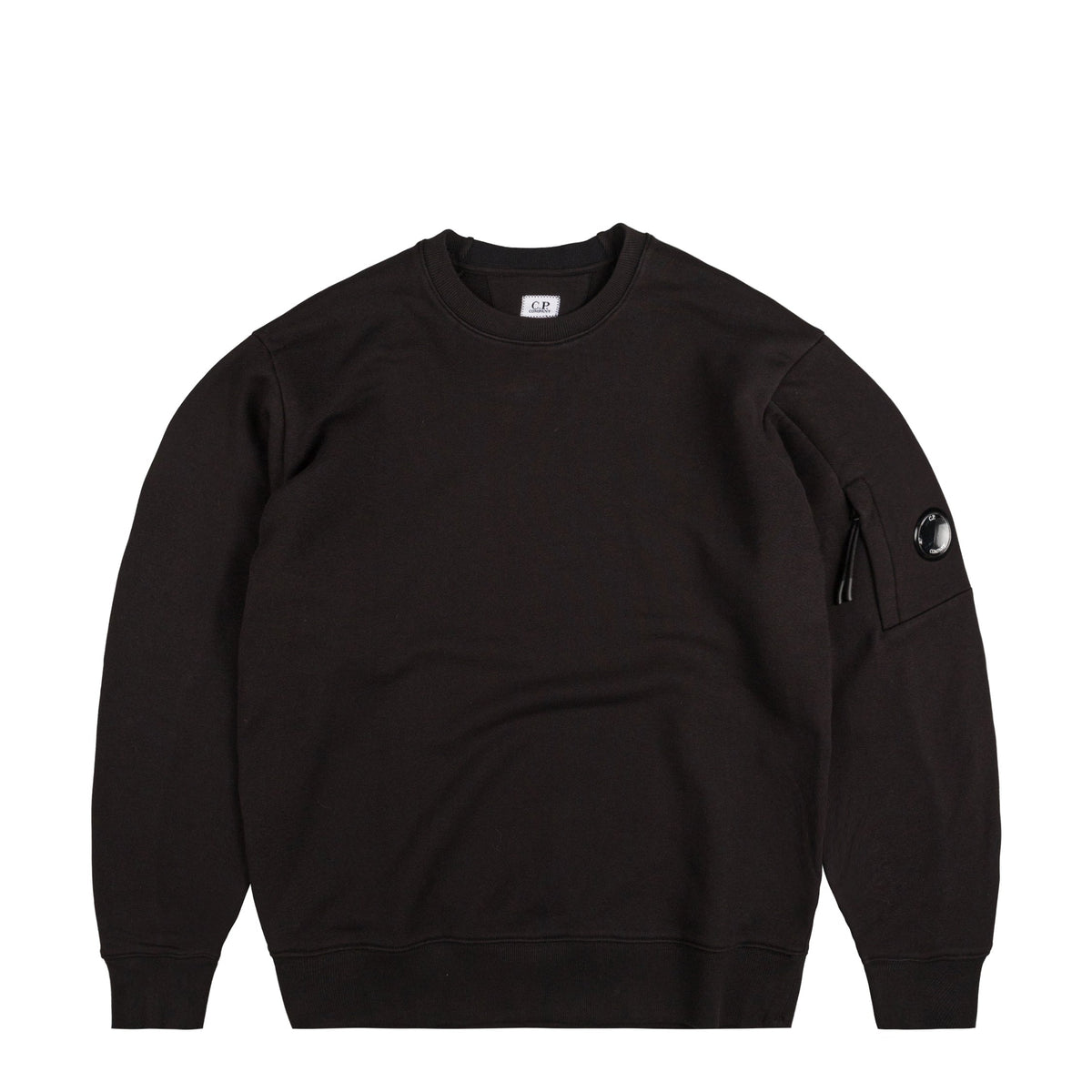 C.P. Company Diagonal Raised Fleece Crew Neck Lens Sweatshirt