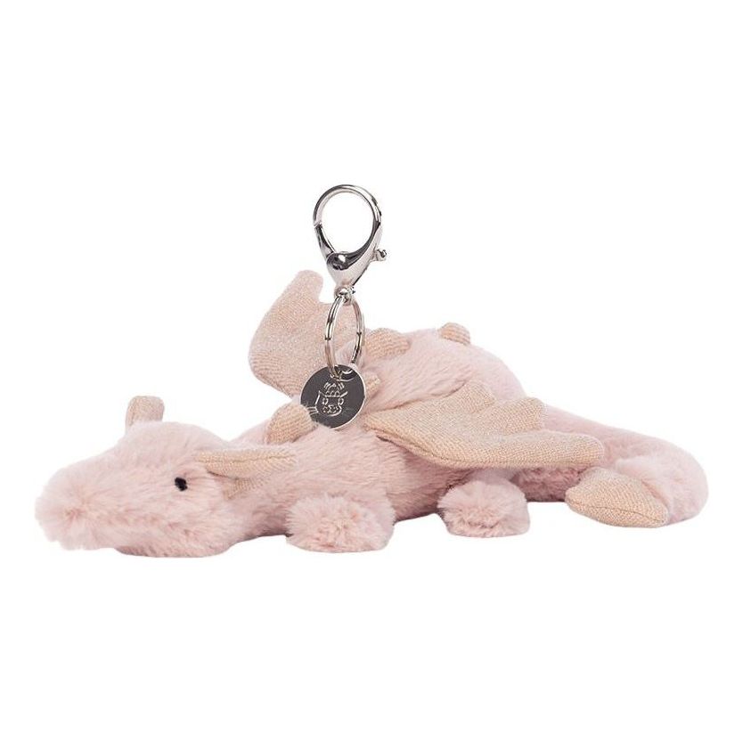 Jellycat Rose Dragon Bag Charm 'Pink' ROSE4BC