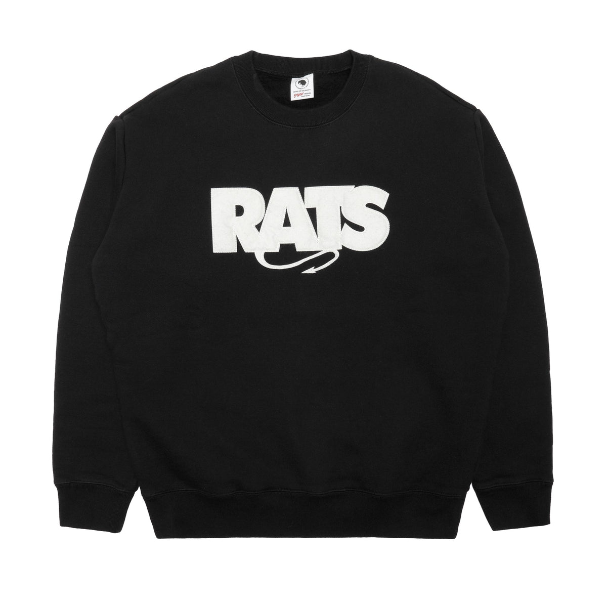 Rats Box Logo Crewneck Sweater Black