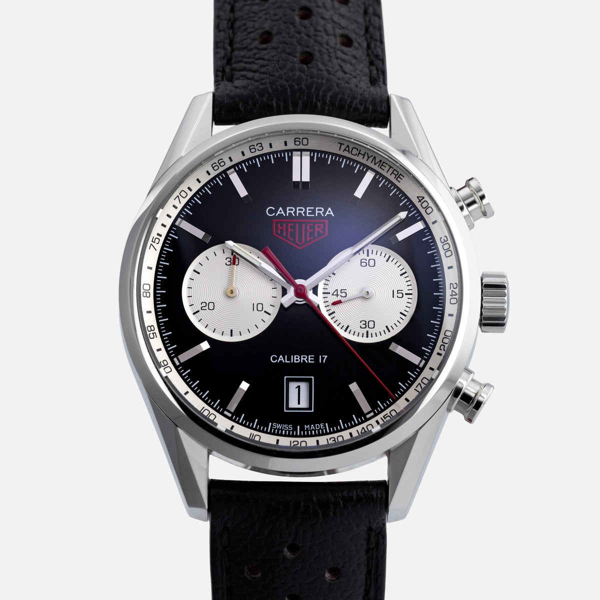 TAG Heuer Carrera Calibre 17 Jack Heuer 80 Black Panda Limited Edition CV211D