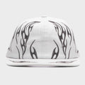 Tribal Flame Hat - White