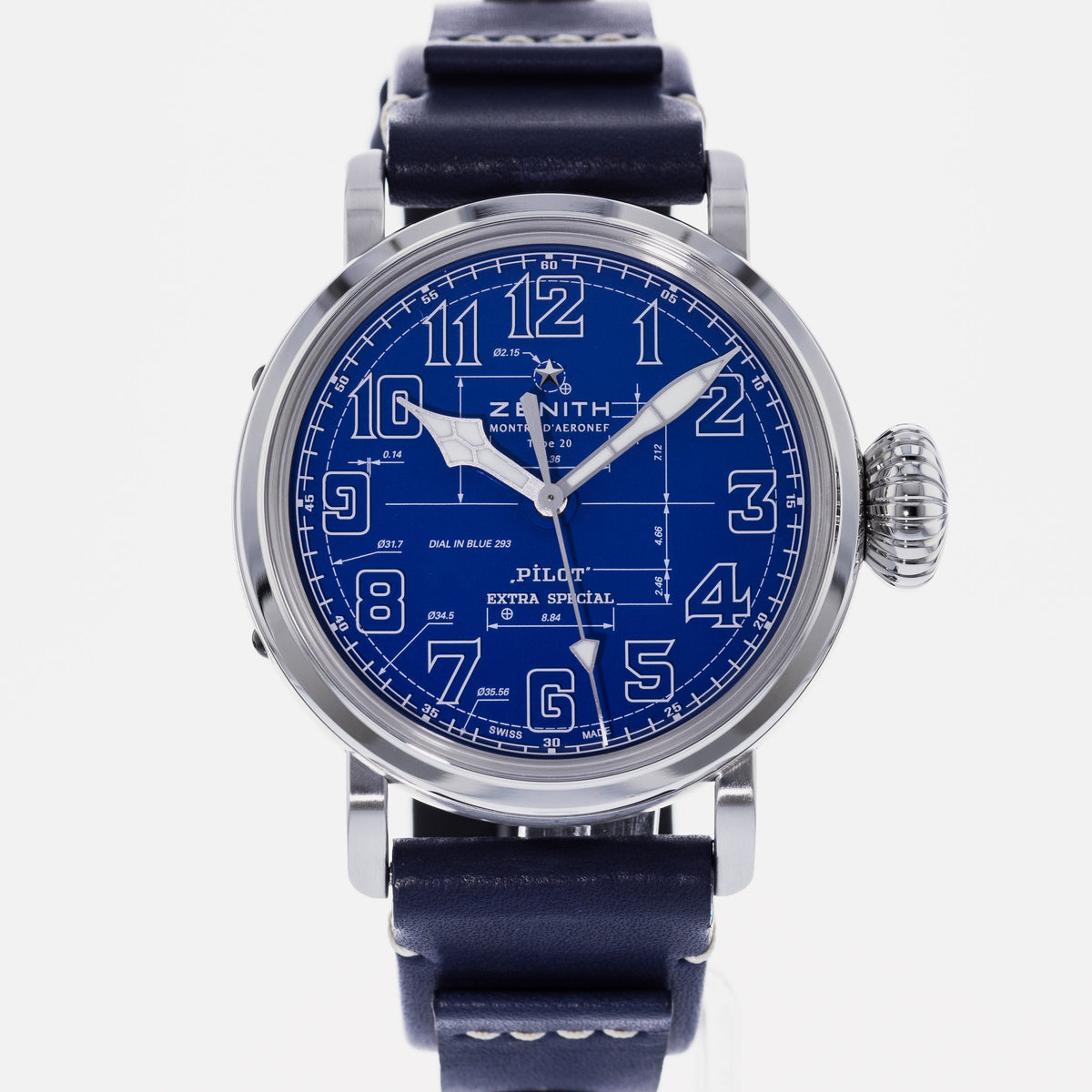 Zenith Pilot Montre d'Aeronef Type 20 Blueprint Limited Edition 03.2435.679