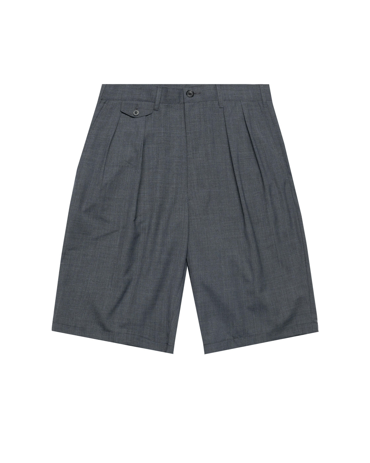 Beams+ 2 Pleats Shorts Wool Tropical