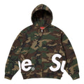 Supreme Big Logo Zip Up Hooded Sweatshirt 'Woodland Camo' SS25SW46-WOODLAND-CAMO